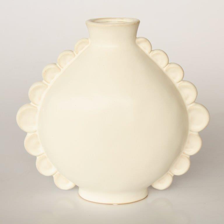 Medium Ceramic Vase Frill Edge